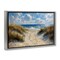 Stupell Industries Seaside Pathway Footprints Floating Frame, design by LSR Creative Studio
